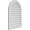 Ekena Millwork Round Top Surface Mount PVC Gable Vent: Non-Functional, w/ 3-1/2"W x 1"P Standard Frame, 26"W x 38"H GVPRT26X3801SN - alternate 4